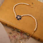 French Palace Style Pearl Flower Necklace HN2356