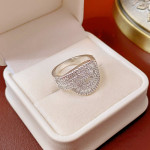 Zircon minimalist hollow ring HR1367