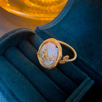 Zircon Baroque Pearl Ring HR838