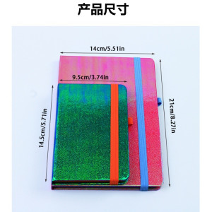 Laser Colorful Cover Notebook XL-XCA5/A6