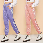 Golden velvet side woven casual pants ZY11100