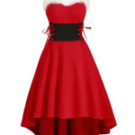 Christmas waist up dress ZY6279