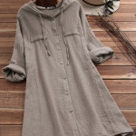 Hooded long sleeved shirt ZY8816