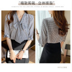 Bow loose fitting shirt ZY8918