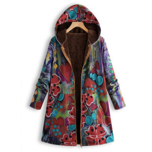 Long sleeved hooded jacket ZY9855D